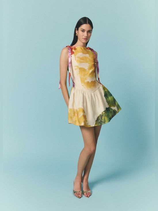 Elliatt Dresses & Skirts - ELLIATT Lilia A-Line Mini Dress in Multi Floral Summer Dress Size S NWT